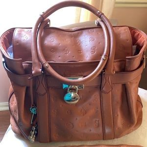 Lancel bag very nice leather brick color, great condition